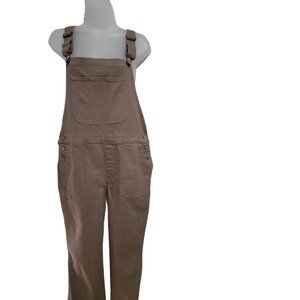 O.G. Straight Medium-Wash Jean Overalls for Women